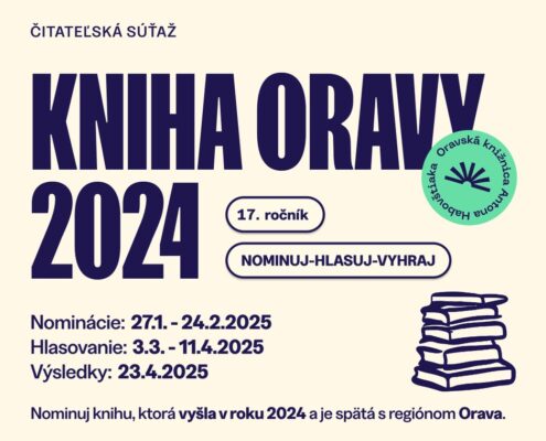 Vyhlásenie súťaže Kniha Oravy 2024