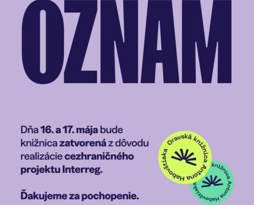 Oznam o zatvorení knižnice