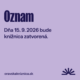 Oznam o zatvorení knižnice